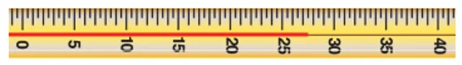Thermometer showing mercury level between 25°C and 30°C