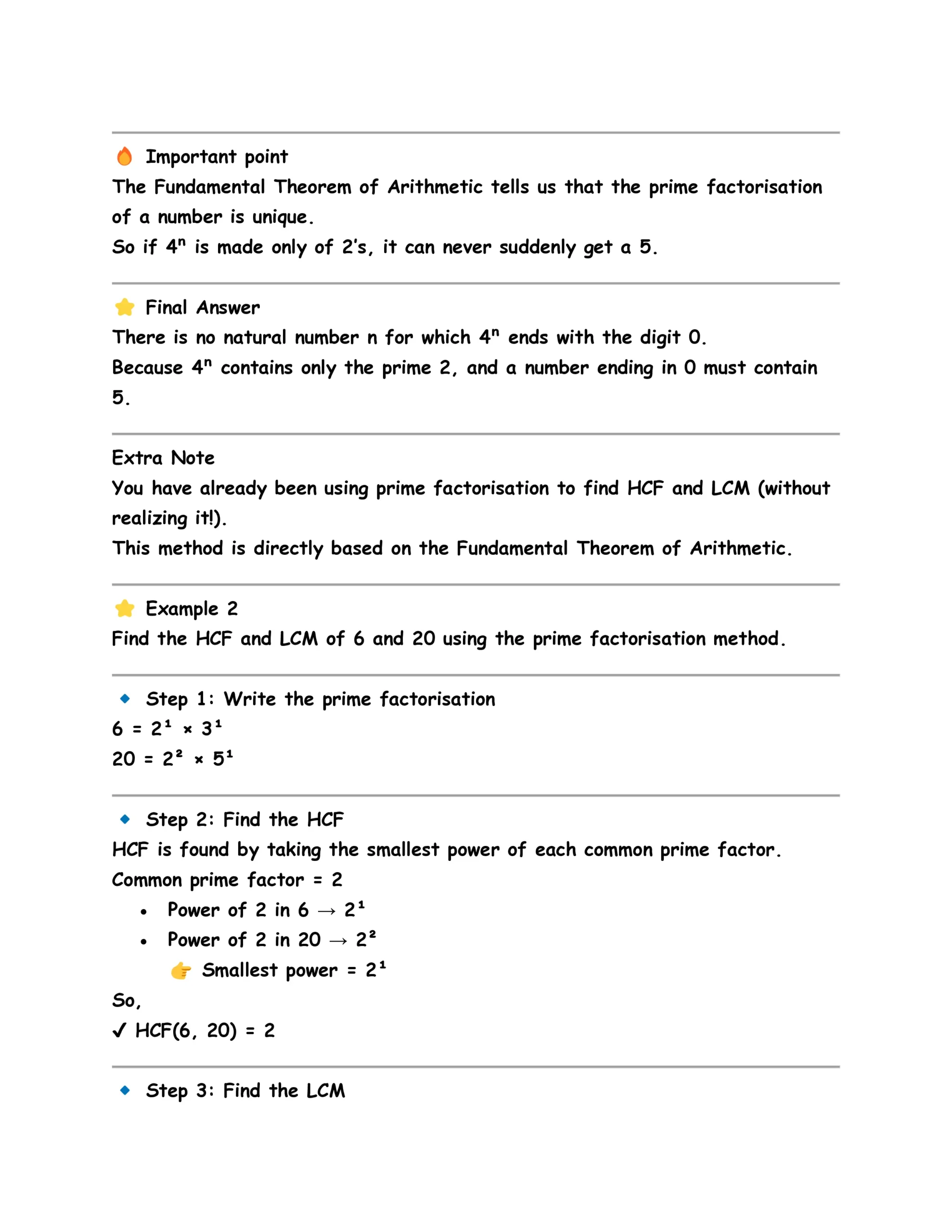 Prime factor tree diagram for Fundamental Theorem of Arithmetic