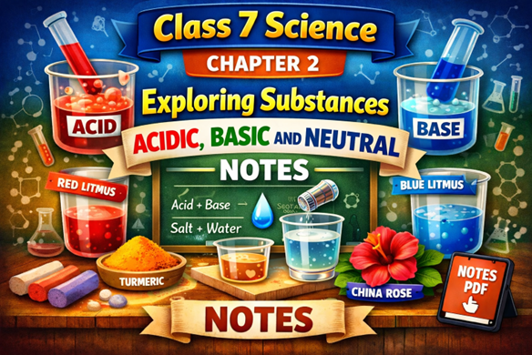 Class 7 Exploring Substances Acidic Basic and Neutral Notes